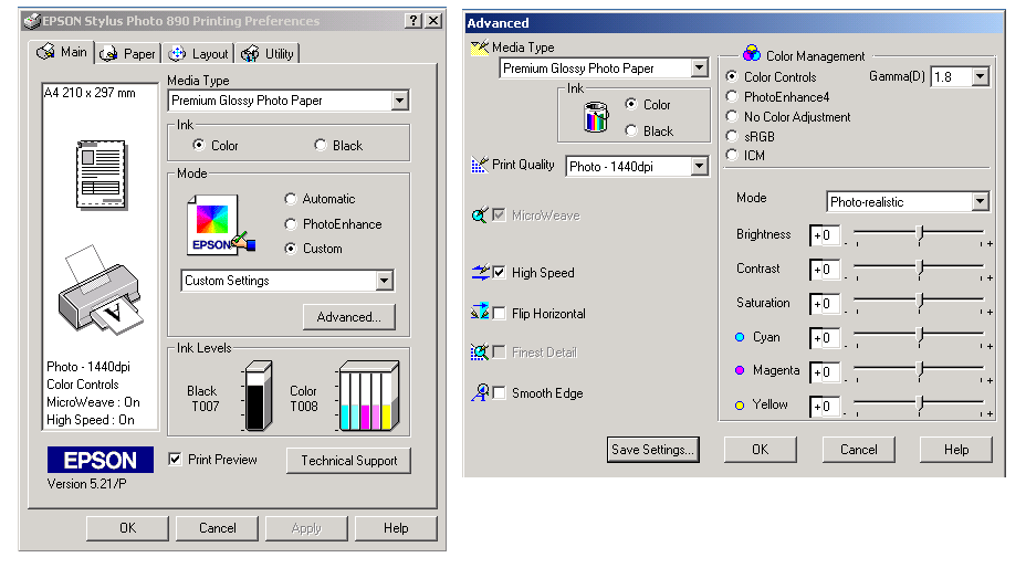 Epson artisan 730 programma sbrosa pampersa 1